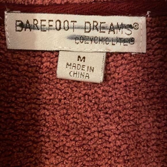 Barefoot Dreams Cozy Chic Lite Terra Cotta Open Cardigan - Picture 2 of 7
